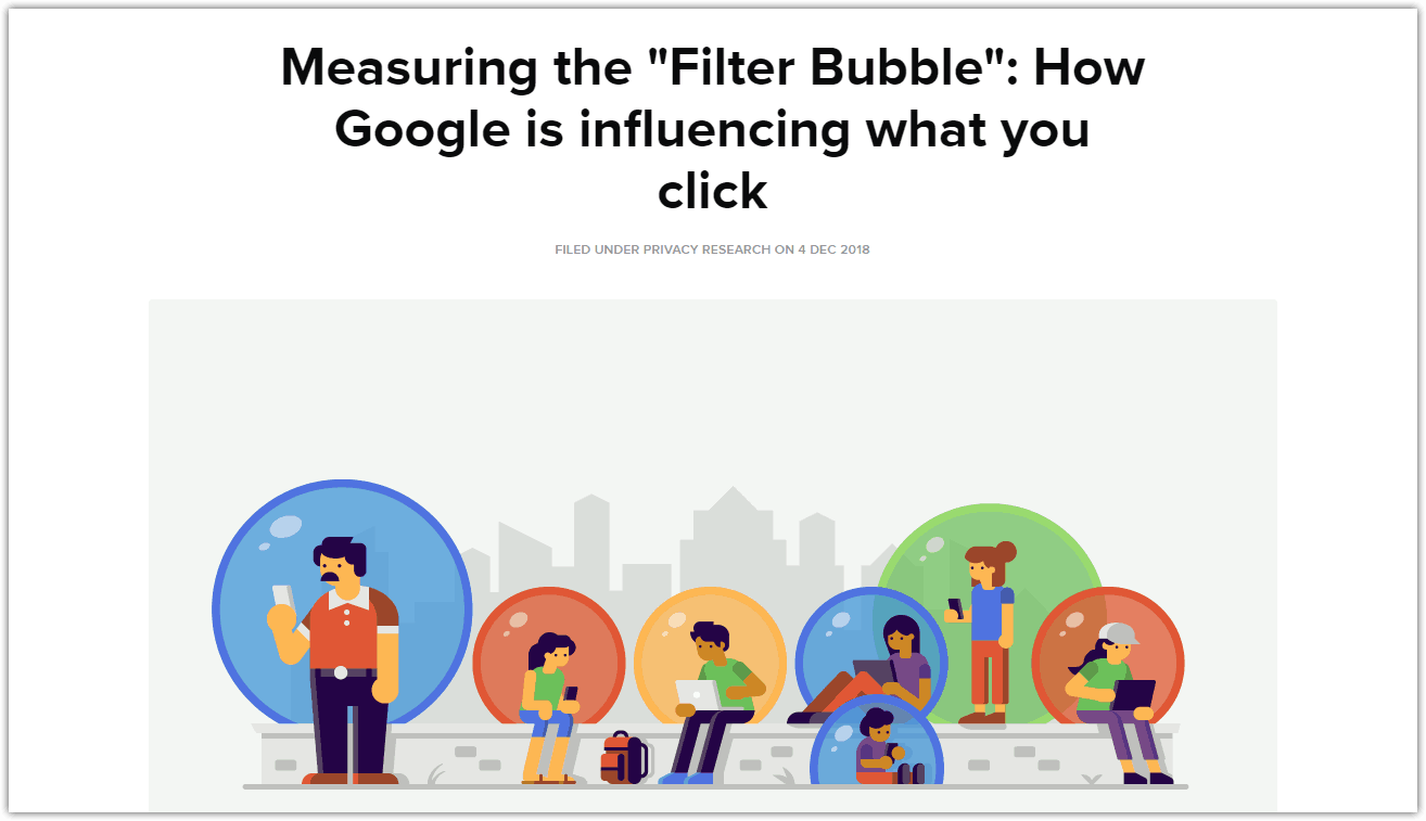 SpreadPrivacy Filter Bubble