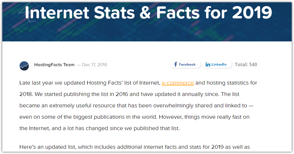 Internet Stats and Facts