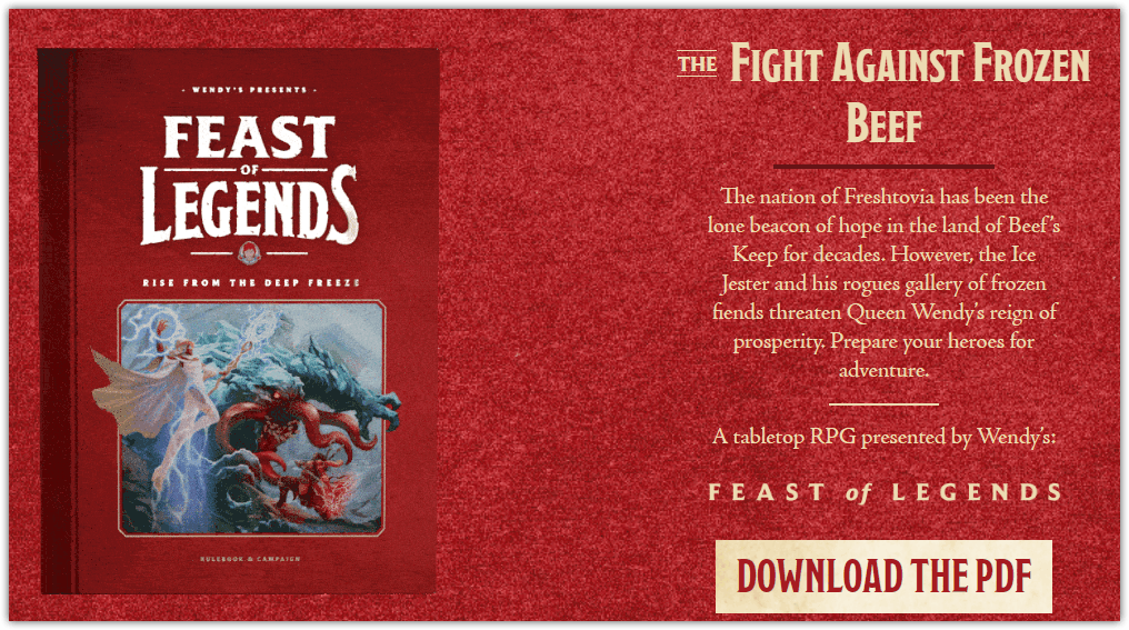 Feast of Legends: RPG example of content marketing