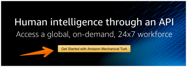 Amazon Mechanical Turk sign up to create tasks