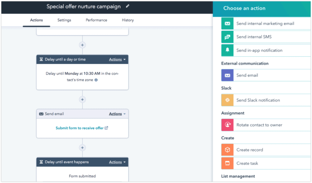 HubSpot lead nurturing marketing automation